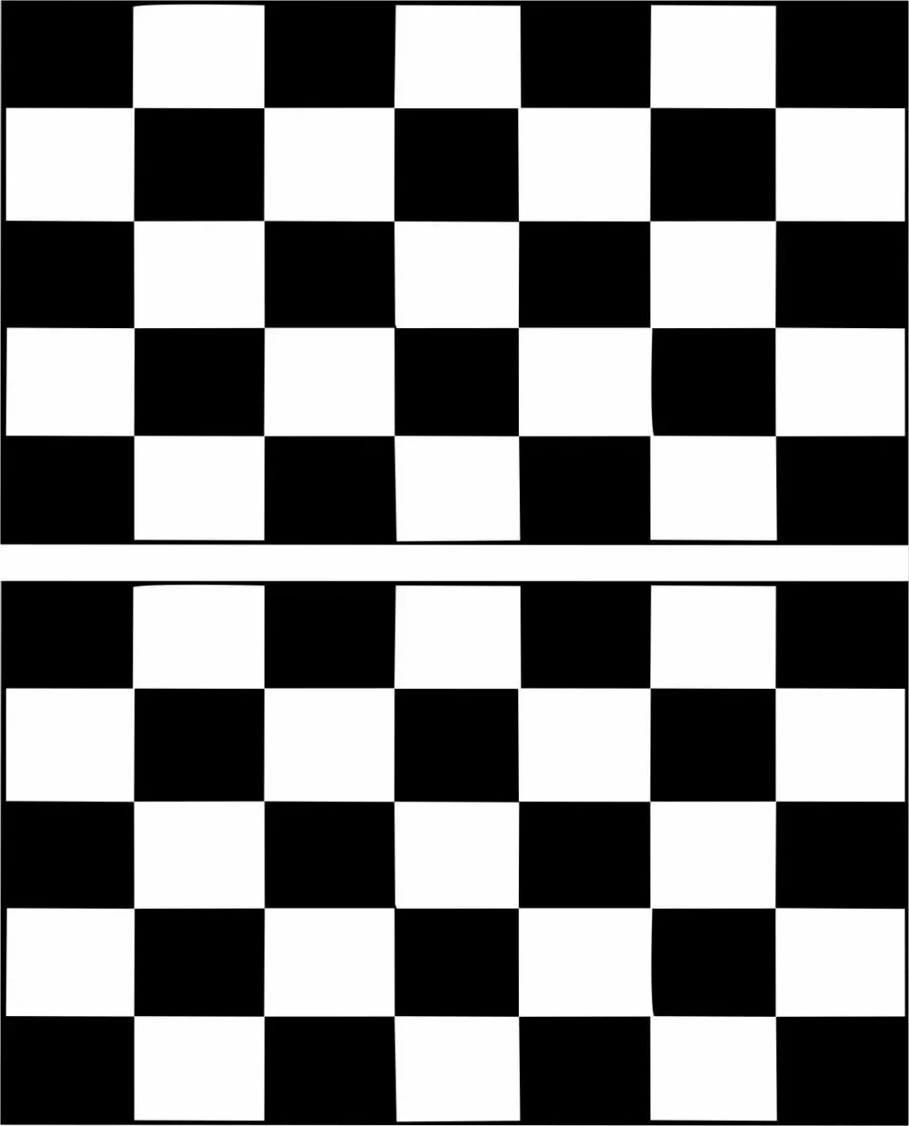 Set 2x sticker decals vinyl car bicycle bumper race checkered flag race car sticker