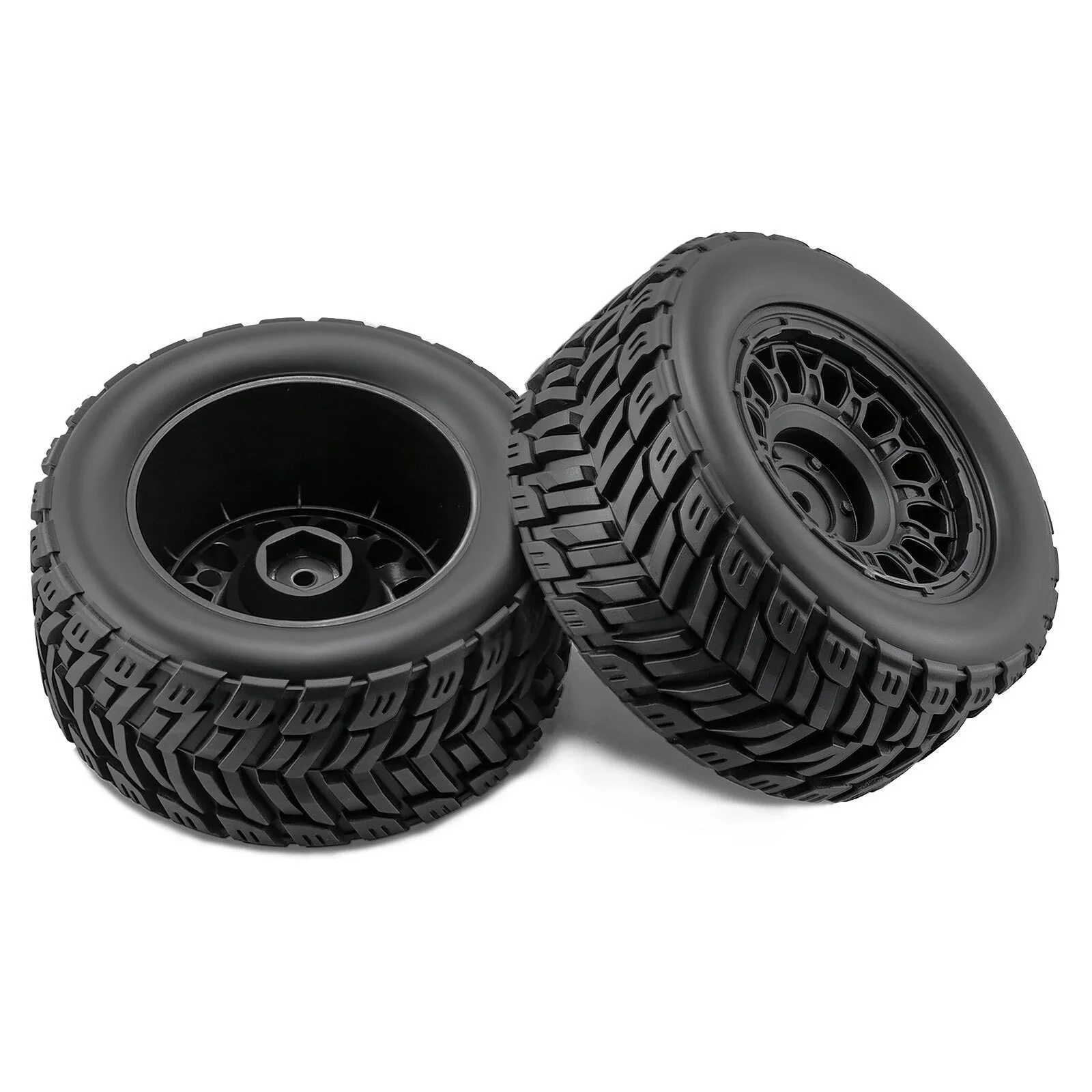 4PCS RC Off Road Buggy Tires W359 Replacement Wheel Tyres Fit 1/14 1/16 MJX RC Monster Truck ARRMA Mini Kraton TRAXXAS E-Revo Mi