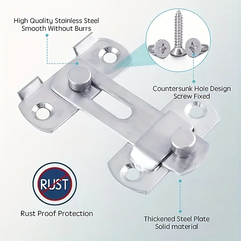 Stainless steel door lock guard - Industrial grade, sturdy and durable, safe image 6