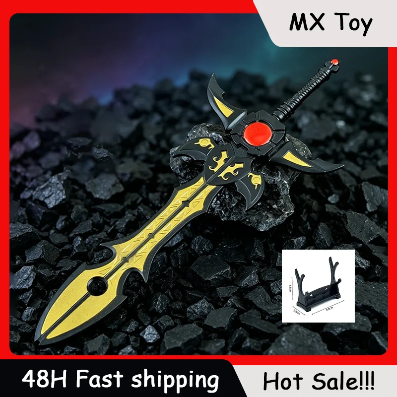 

18cm Anime Peripheral Model Metal Craft Ornament Aurora Sword Metal Toy Knife Decorations Gifts Collections