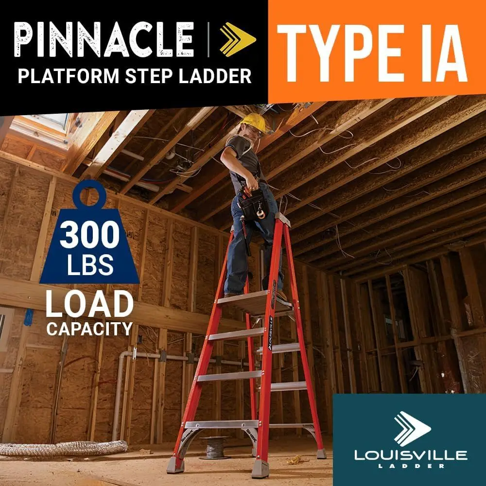 4-Foot Fiberglass Step Ladder, 300 lbs Capacity, Type IA, FXP1704