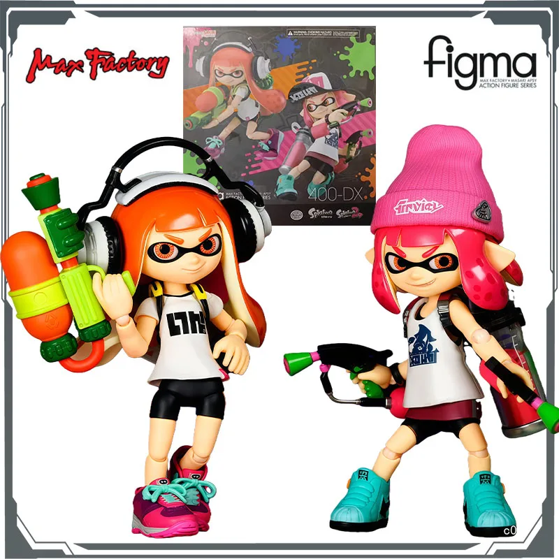 

Оригинальные фигурки Max Factory Figma Splatoon Girl DX Version, аниме-фигурки, игрушки для мальчиков, рождественский подарок, коллекционные модели, украшения