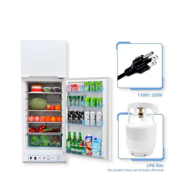 Low Prices Top Freezer Double Door Absorption Camping Refrigerator Propane lpg Gas Fridges for Home RV