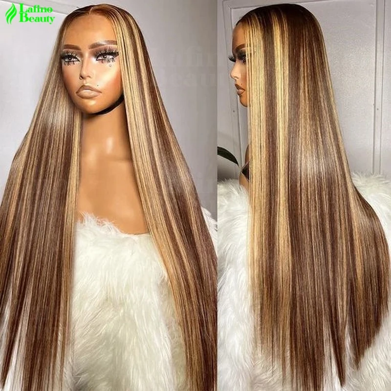 Straight Highlight Wig 100% Human Hair wigs Ombre HD Lace Wig 13x4 Human Hair 13x6 lace frontal wig  Colored Wigs cheap wigs