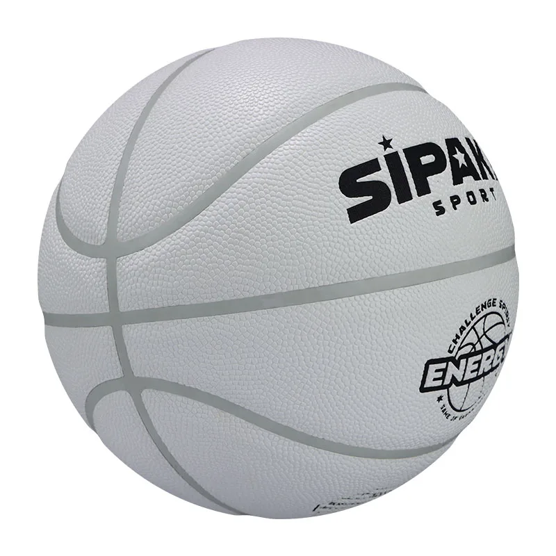SIPAKE كرة سلة جلدية ممتصة للرطوبة في الهواء الطلق من البولي يوريثان، كرة سلة مضادة للانزلاق ومقاومة للماء