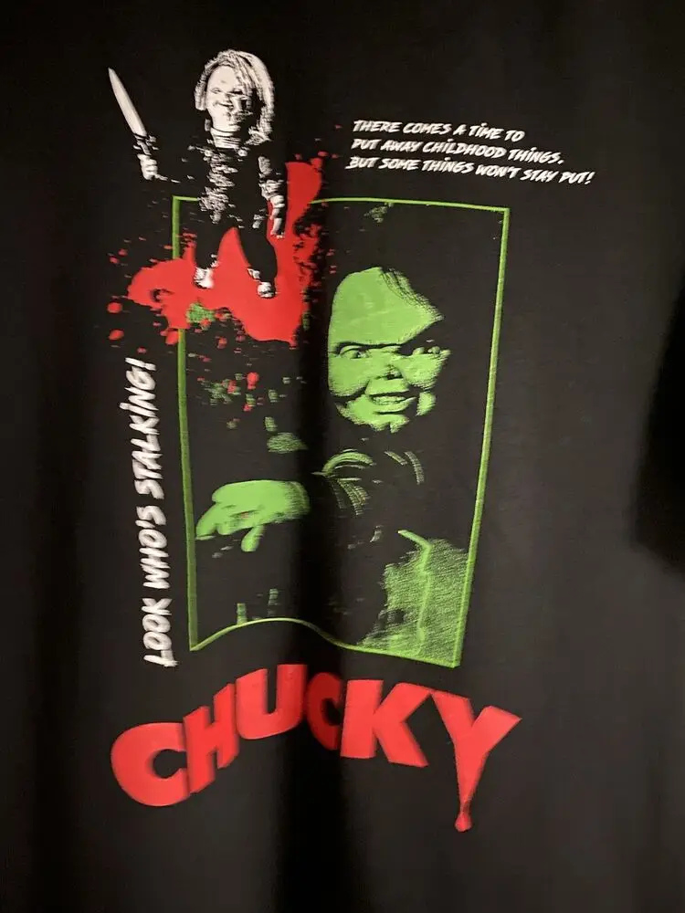 Vintage 2004 Chucky Child’s Play Look Who's Stalking T-Shirt XL NWOT