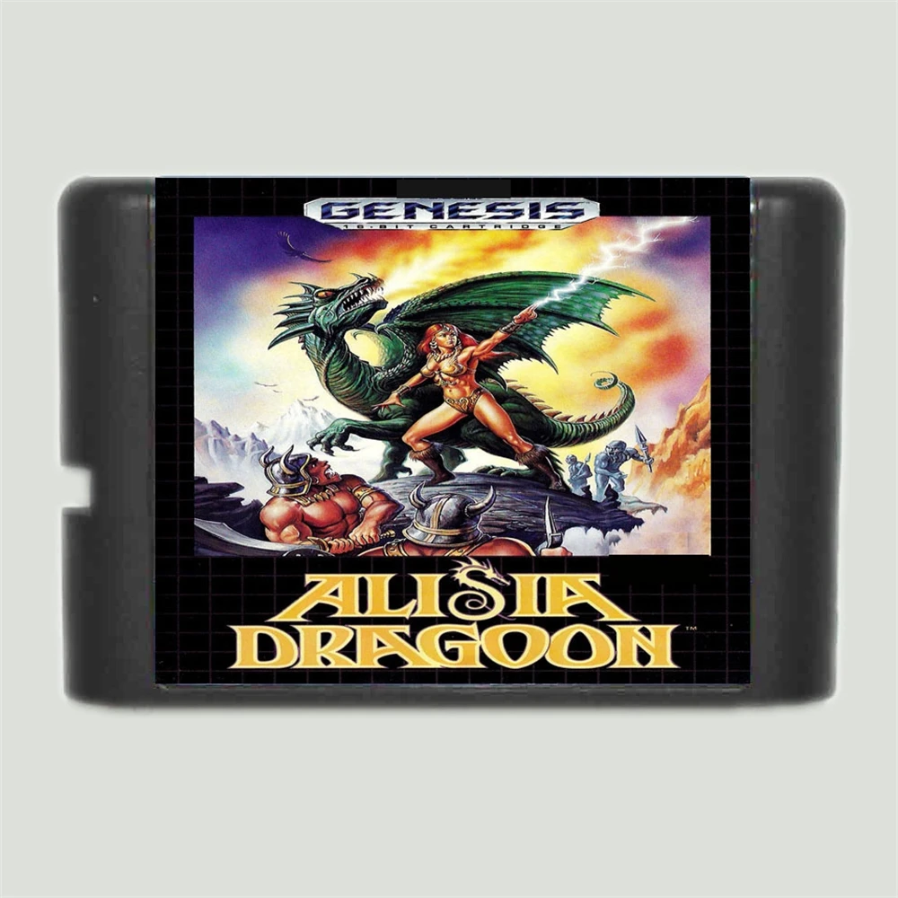 Игровая карта Alisia Dragoon 16 бит MD для Sega Mega Drive для системы Genesis