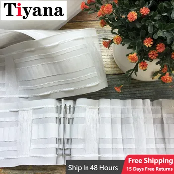 ホワイトグロメットトップカーテン Accessorie プリーツテープフック多機能ベルトポケットロッドカーテンアクセサリーベルトテープ家の装飾