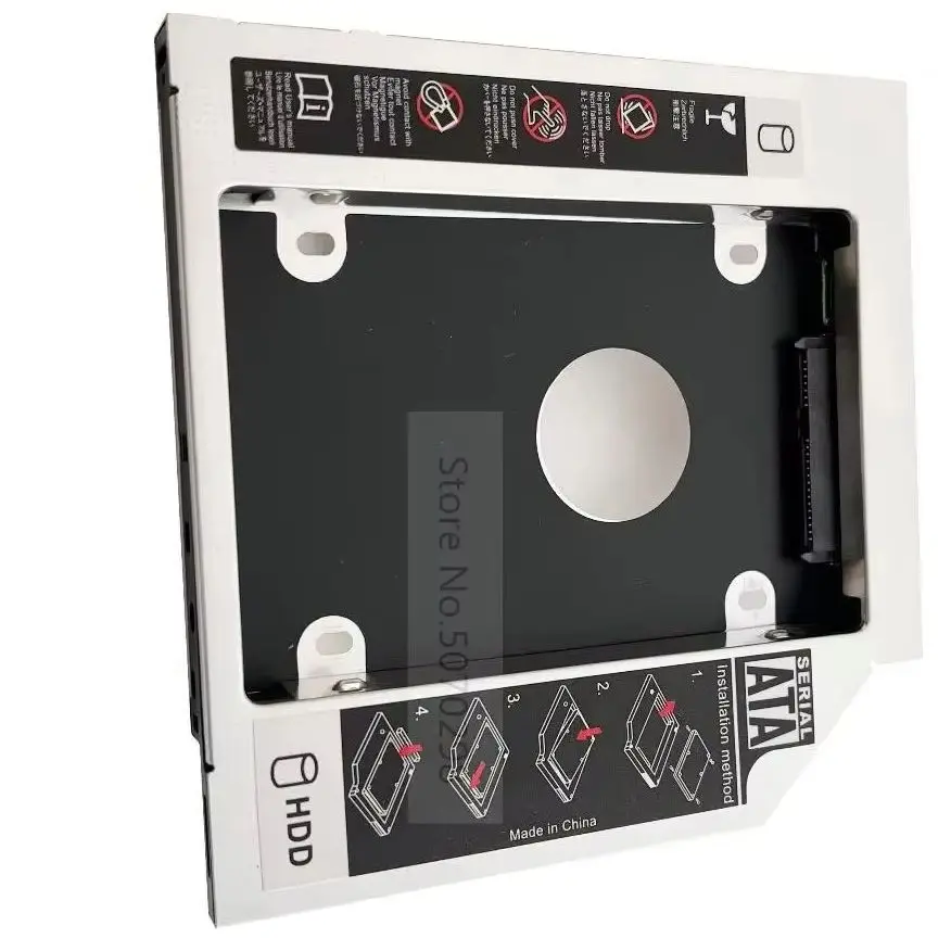 

Кронштейн-адаптер (кэди) для второго 2.5-дюймового HDD/SSD в отсек оптического привода, 12.7 мм, для Toshiba Satellite S5158 S5096 C850 L675d L655