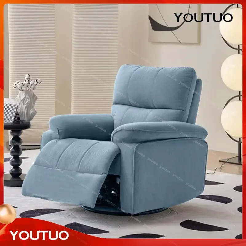 for Modern Multifunctional Reclining Armchair High Rebound Sponge Living Room Single Rotating Sofa Electric Rocking Lounge