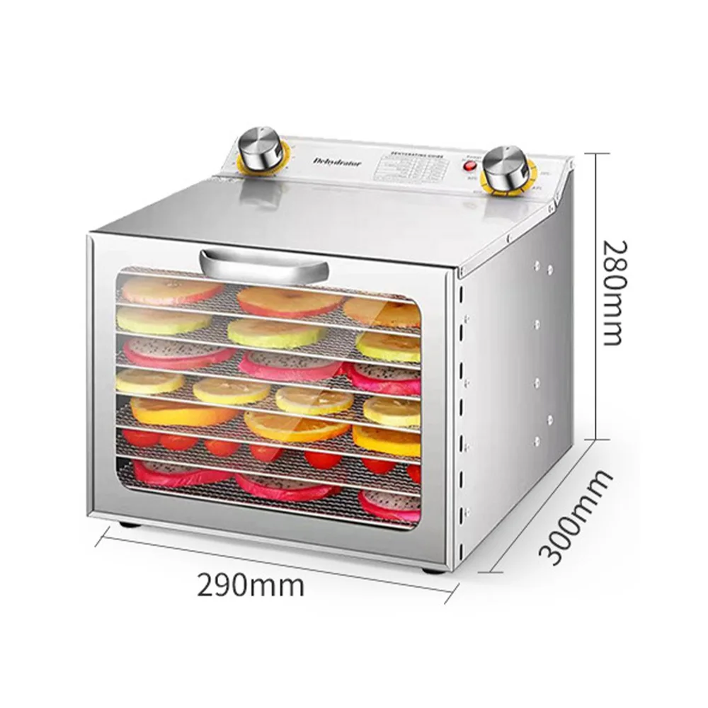 Dehydrators for Food and Jerky with 24H Timer 5 Drying Racks 400W 30-90℃ Vegetable Fruit Dehydrator Temperature Control