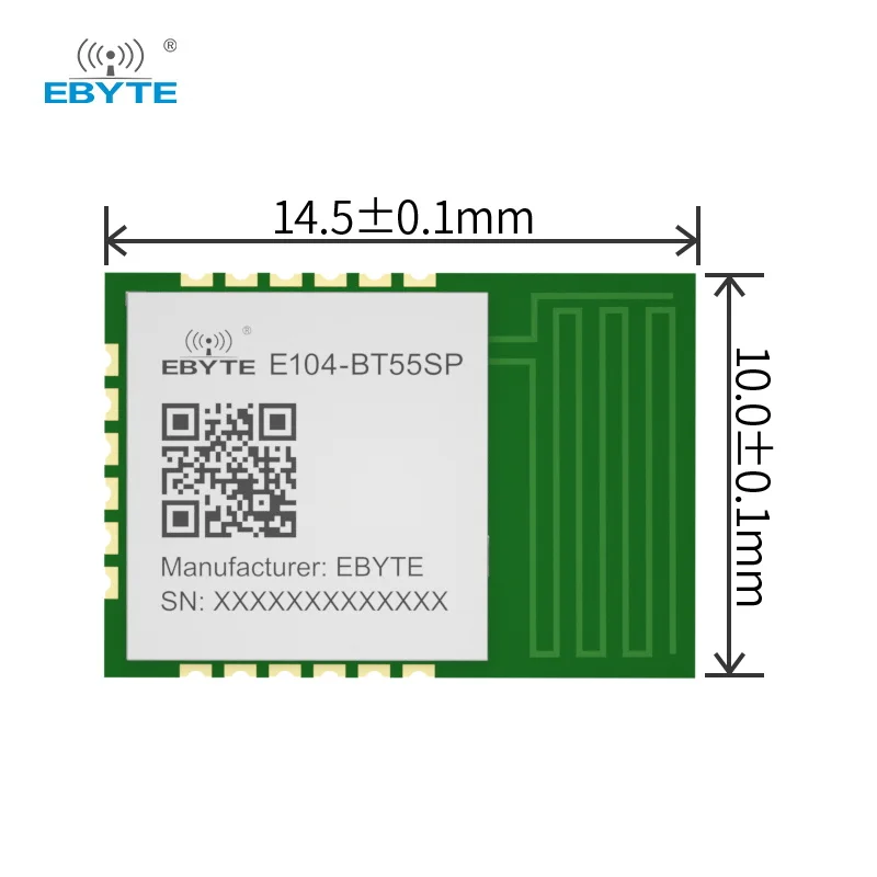 CC2340R5 Wireless Module 2.4GHz SMD BLE5.3 Bluetooth Module EBYTE E104-BT55SP SoC Module Ultra Small Size With PCB Antenna