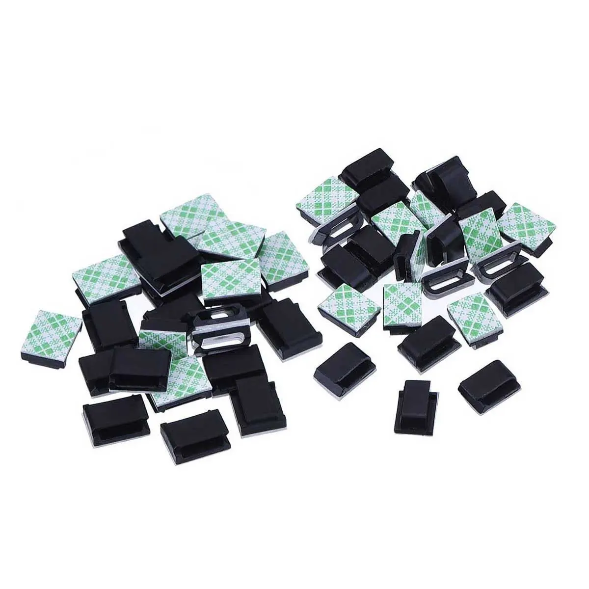 100Pieces Adhesive Cable Tie Mount Base Wire Holder Clips for Car Home Office Cable Organizer Mount Base Holder