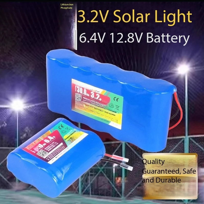 High Safety 32700 LiFePO4 Storage Battery 3.2V 6.4V 12V High Energy For Solar Street Light Outdoor Power Supply
