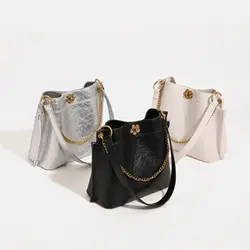 Maxdutti Vintage Draagtas Emmertas Dames 2023 Nieuwe Mode Veelzijdige Ketting Forens Één Schouder Crossbody Tas Dames