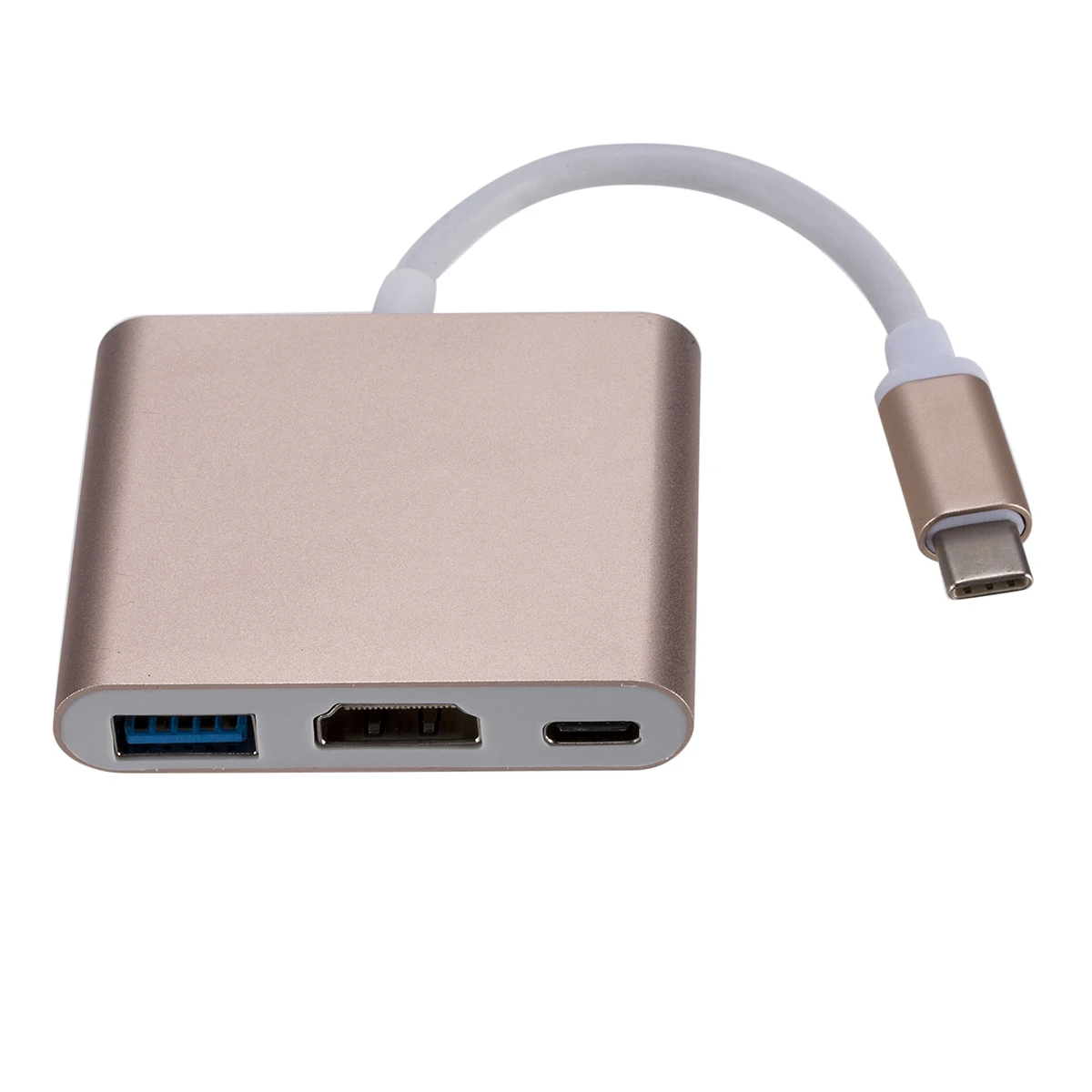 Popular Type-C 3-in-1 Expansion Hub, HDMI USB Multiport Adapter, Compatible with Switch, Mobile Phones, Laptops Video Connection