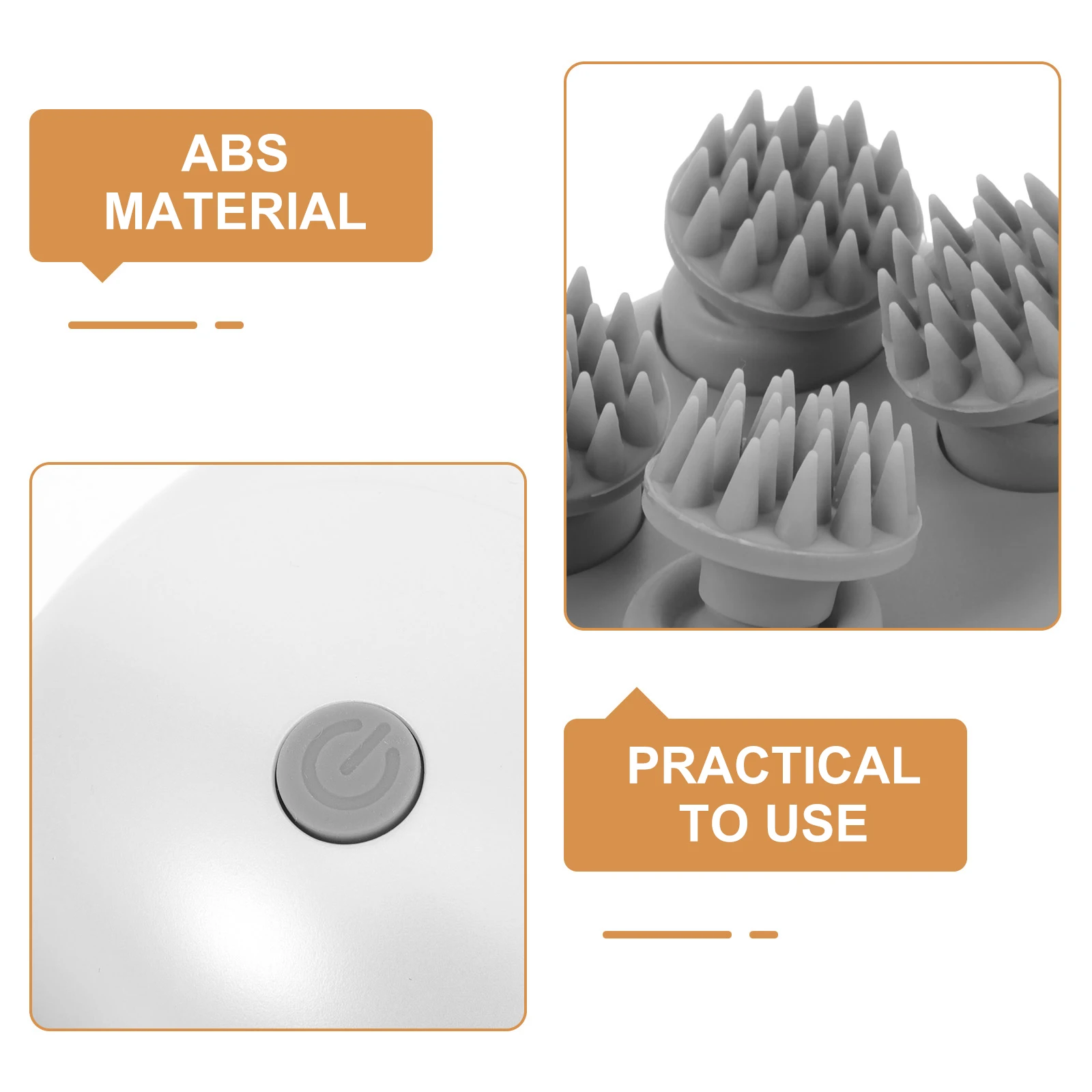 

1 комплект, электрический водонепроницаемый массажер для головы, портативный инструмент для массажа кожи головы для глубокой питания, релаксации, прочный, легкий вес