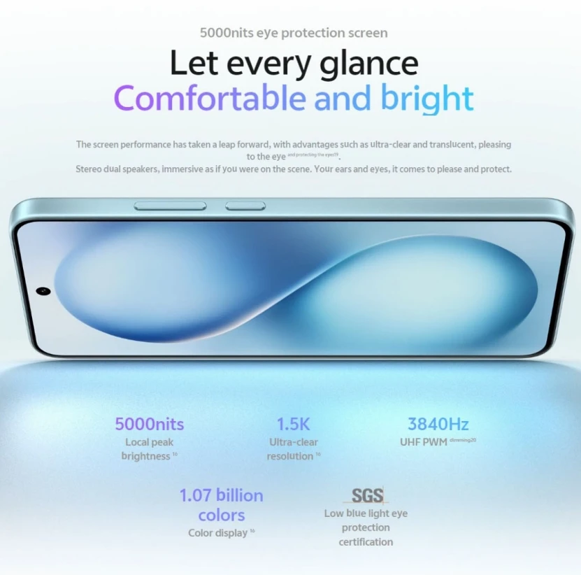 هاتف ذكي Vivo S30 5G أصلي 6.67 120 هرتز شاشة AMOLED Snapdragon 7 Gen 4 بطارية 6500 مللي أمبير في الساعة 90 وات SuperCharge 50 ميجابكسل كاميرا رئيسية