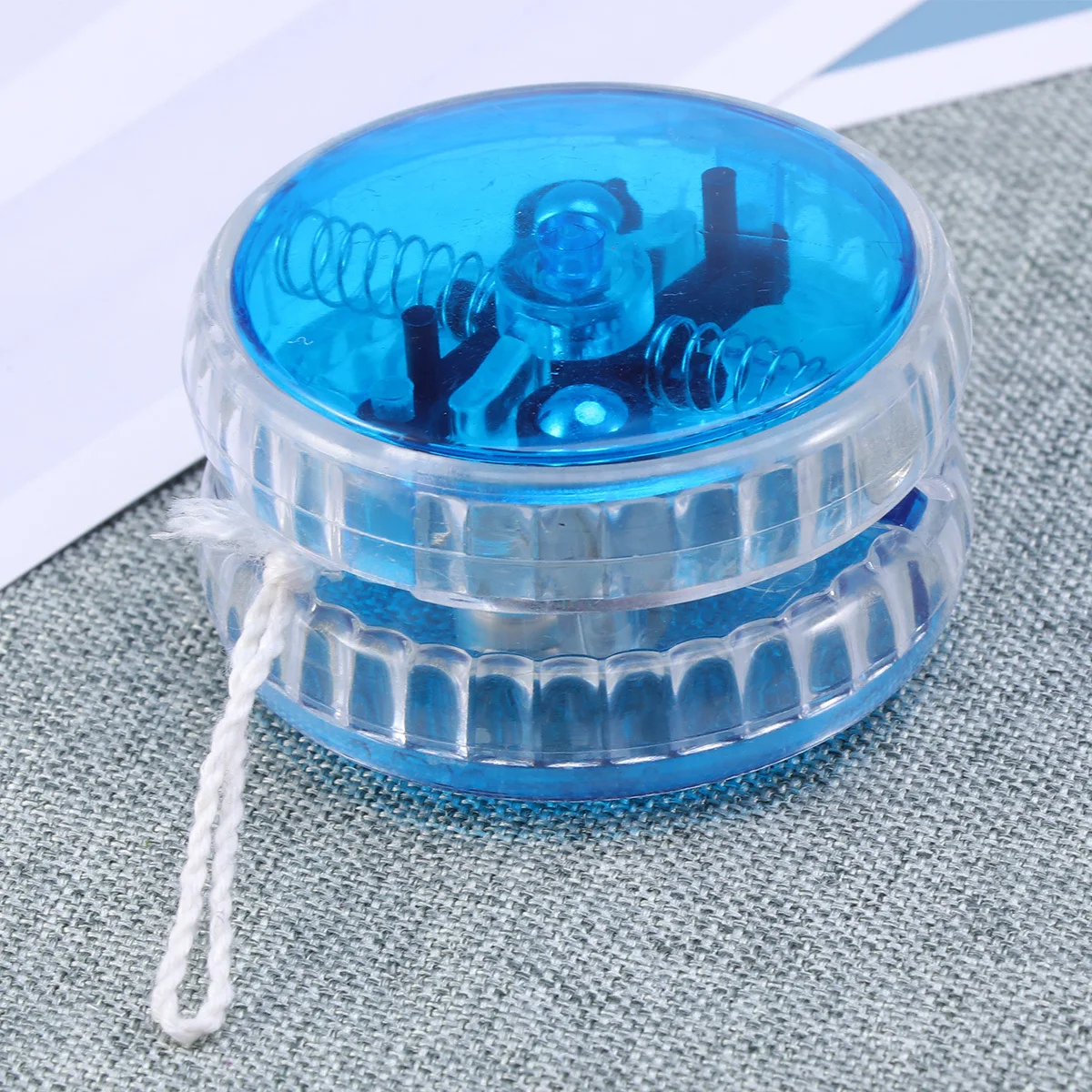 5 قطعة كرة يويو وامضة LED مضيئة يو يو بلاستيك إبداعي متين وسهل الحمل سطح لامع تعليمي ممتع داخلي وخارجي #5