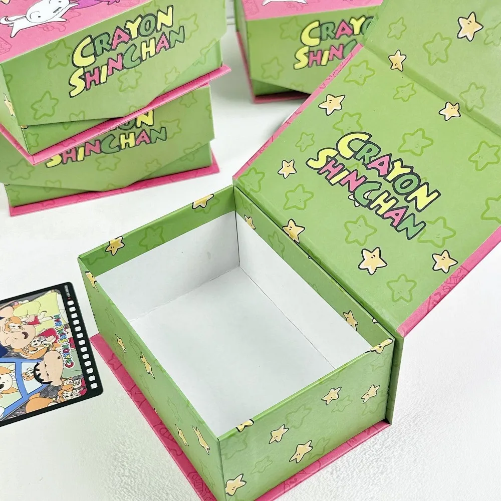 Cartoon Crayon Shin-chan Waniyama Storage Box Cute Cartoon Anime Office Desktop Flip Cover Miscellaneous Toys Storage Box