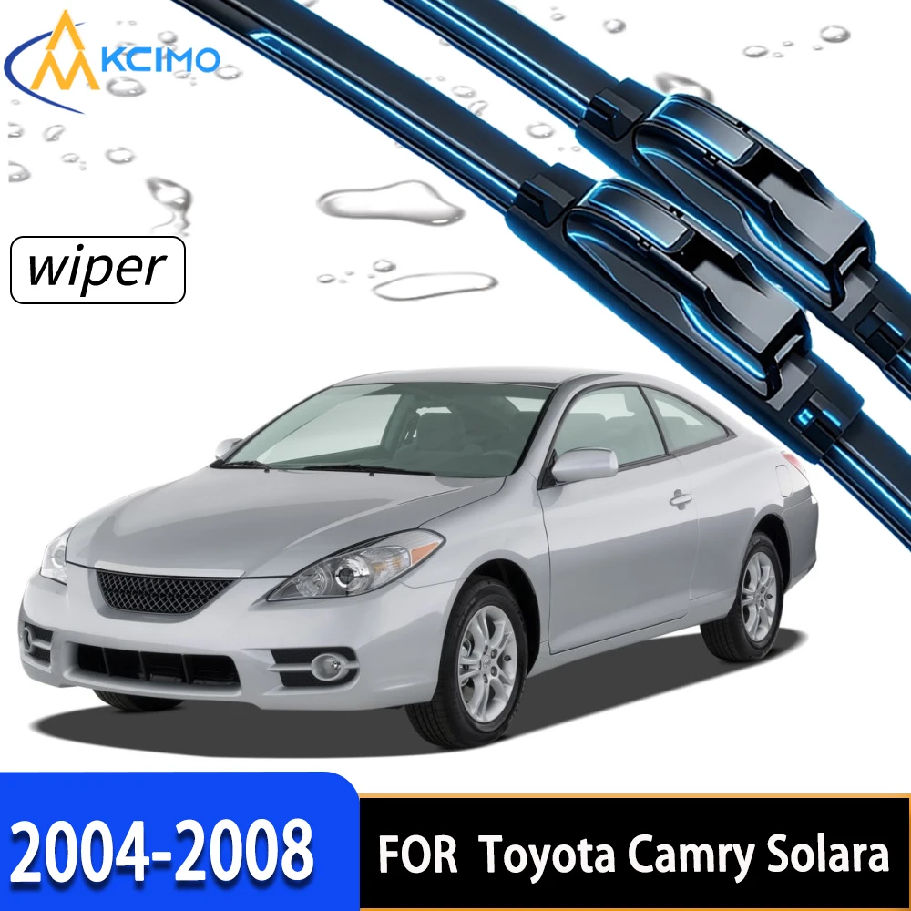 

2Pcs Front Wiper Blades For Toyota Camry Solara XV30 2004-2008, High Quality Long Lasting Rubber Windshield Wipers