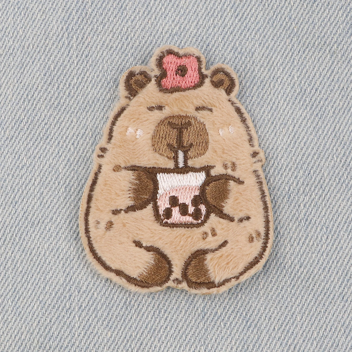 Capybara Patch Iron On Patches For Clothing Stickers Embroidered Patches On Jackets DIY Clothes Stripes Stickers For Childrens