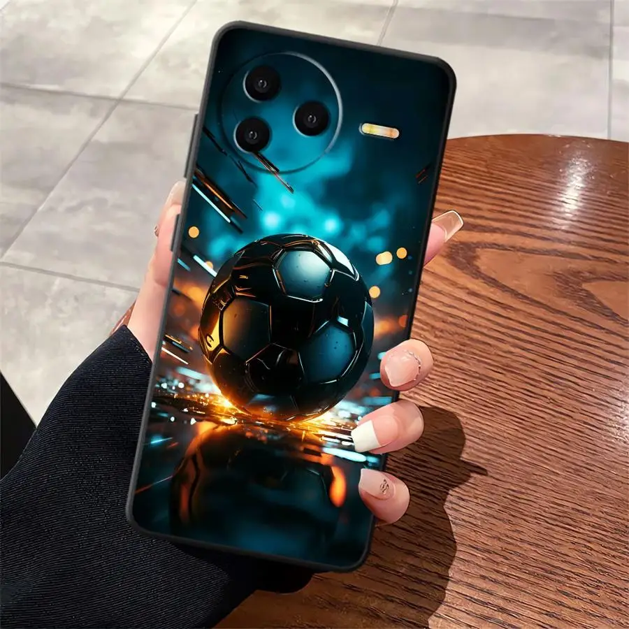 Creative Football Pattern Case for Xiaomi Redmi 14C A4 13C A1 A2 Plus 12C 9 A3 10 A5 A7 K40 K80 Pro Funda Phone Cover