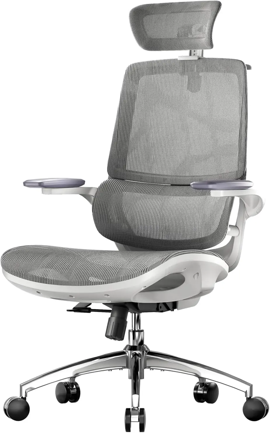 M59AS Ergonomic Office Chair, Dual Backrest, Adaptive Lumbar Support | 3D Flip-Up Armrests, FULL Breathable Mesh, Reinforced