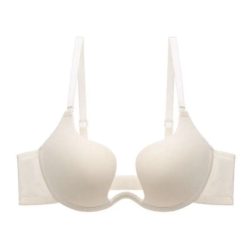 اليابانية العميق الخامس رفع مثير الصدرية Underwire الملابس الداخلية النساء Soutien الخانق رقيقة نصف كوب بلون الملابس الداخلية جميلة الظهر