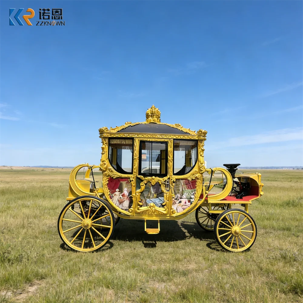 

Classic European Luxury Customizable Royal Carriage Electric Drive Elegant Royal Style Royal Carriage For Ceremony Event