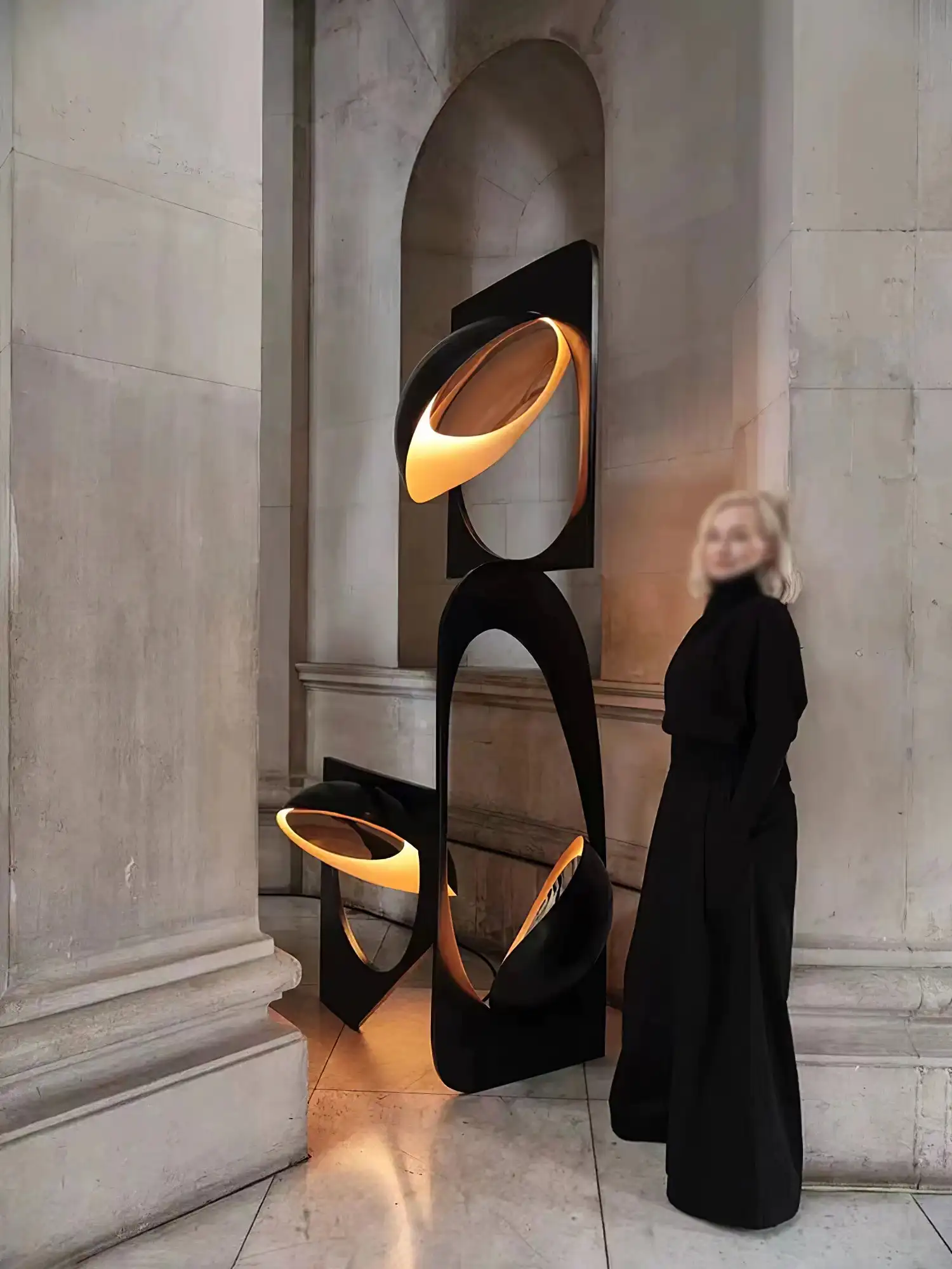 Italy New Designers Showroom Hotel High-end Creative Installation Art Floor Lamp High-grade Light Luxury Ornaments