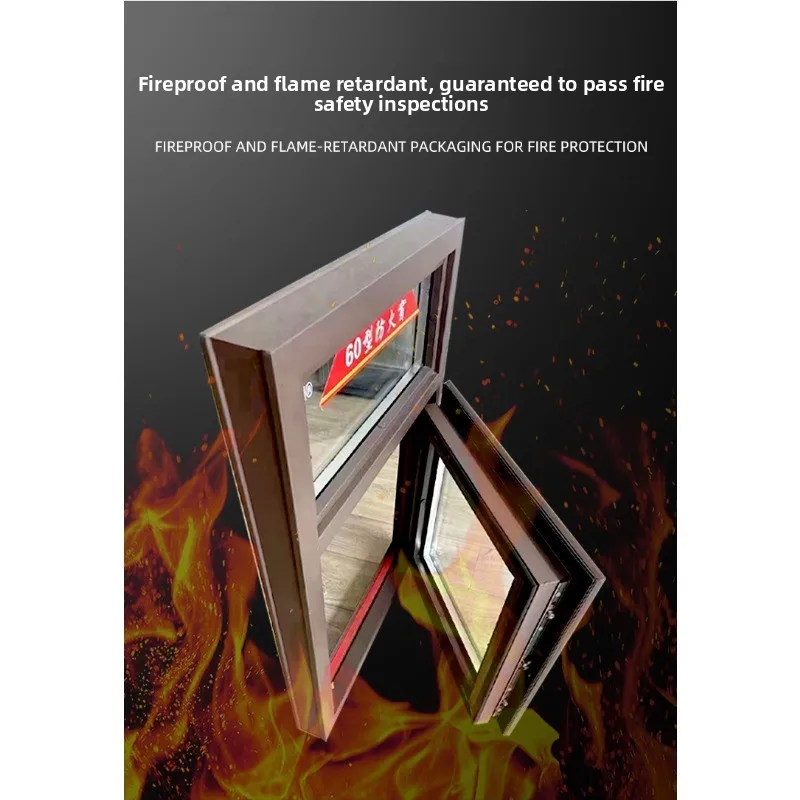 Steel fire window, Class A and Class B non-insulated fire protection engineering fire window Rescue window Fire-resistant window