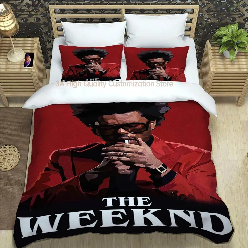 

Singer The Weeknd printed Bedding Sets exquisite bed supplies set duvet cover bed comforter set bedding set luxury birthday gift