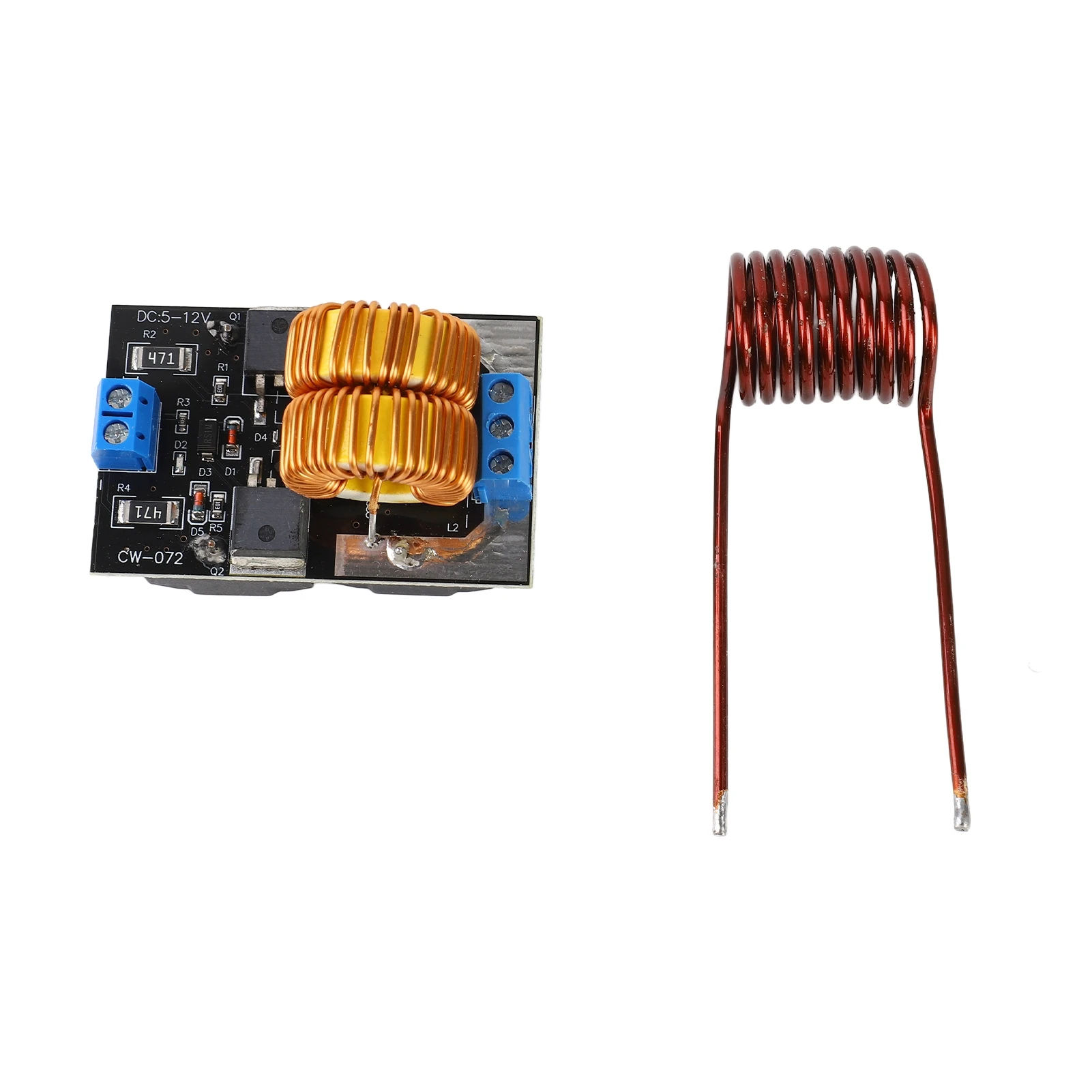 DC5-12.0V Input Voltage ZVS Induction Heating Board 120W Large Power Flyback Heating Driver Cooker and Ignition Coil