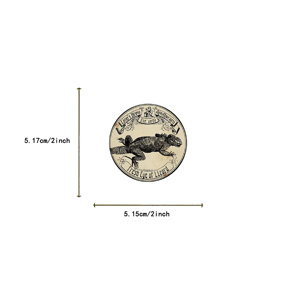 Etiquetas adhesivas para botellas de poción Vintage de Halloween, calcomanías góticas de terror Retro, maleta, álbum de recortes, pegatina para portátil, juguete, 10/30/50 Uds.