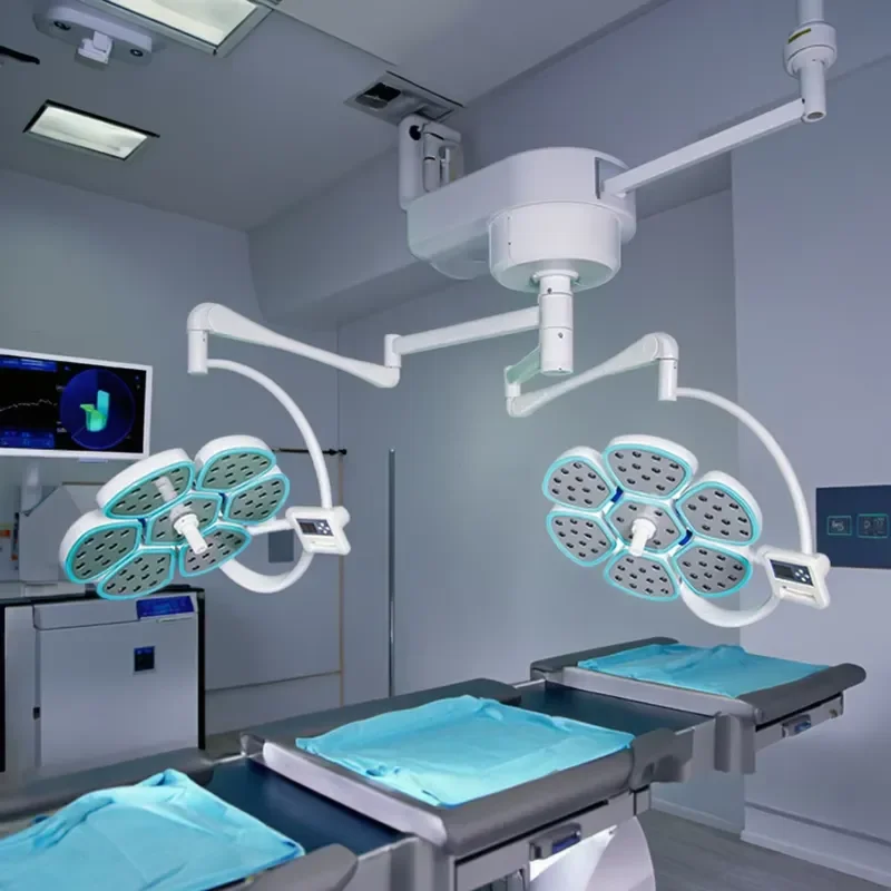 for Most Popular Medical Double Dome Surgical LED Petal Ceiling Operation Light