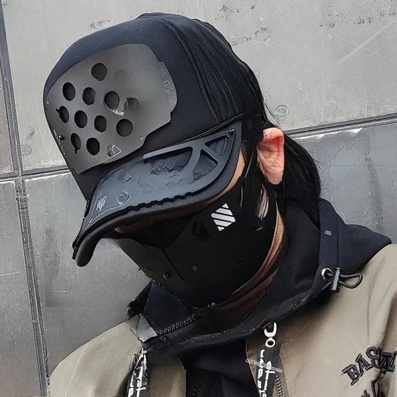 Cyberpunk Functional Wind Cap Men's and Women's High Top Baseball Caps Chuo-machi Tactical Craft Tactical Machinery