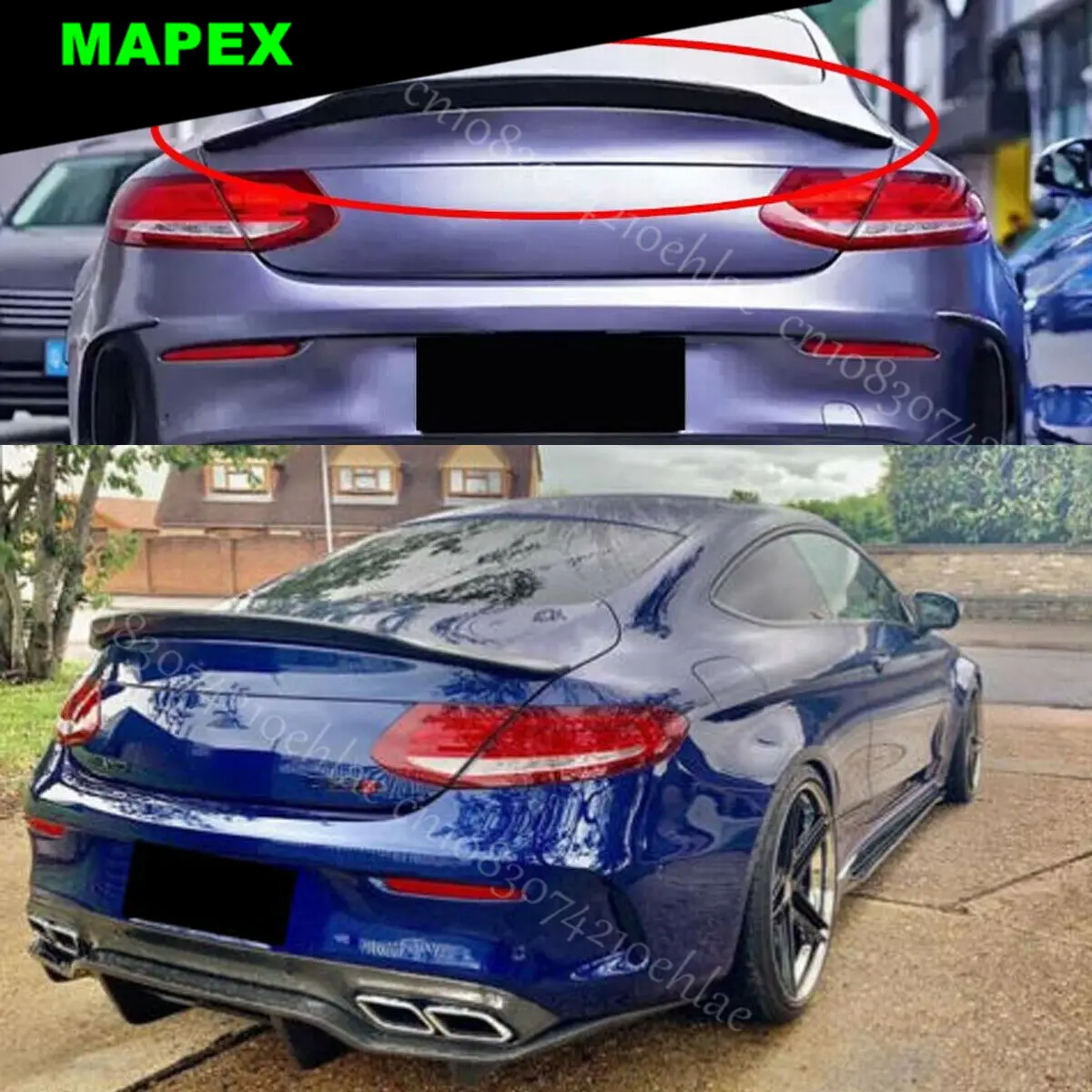 

Gloss Black Car Styling Rear Spolier Wing Duckbill Trunk Spoiler Gloss Black For Mercedes Benz W205 C63 AMG Coupe 2015-2020 2023