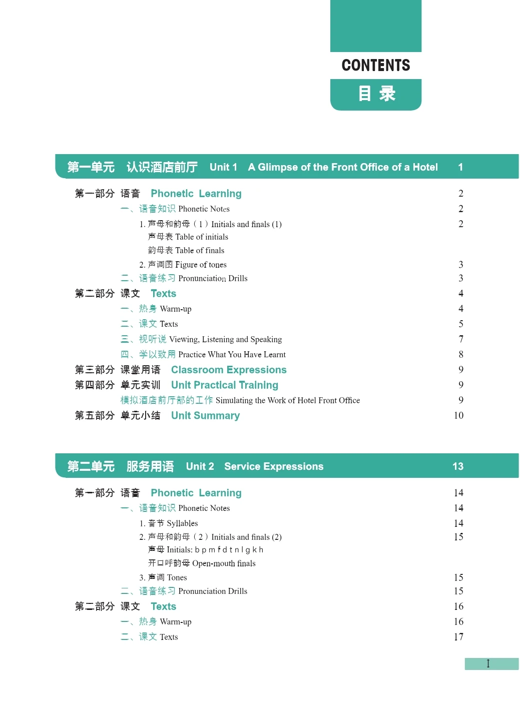 Chinese  Hotel Management New Silk Road Vocational Skills