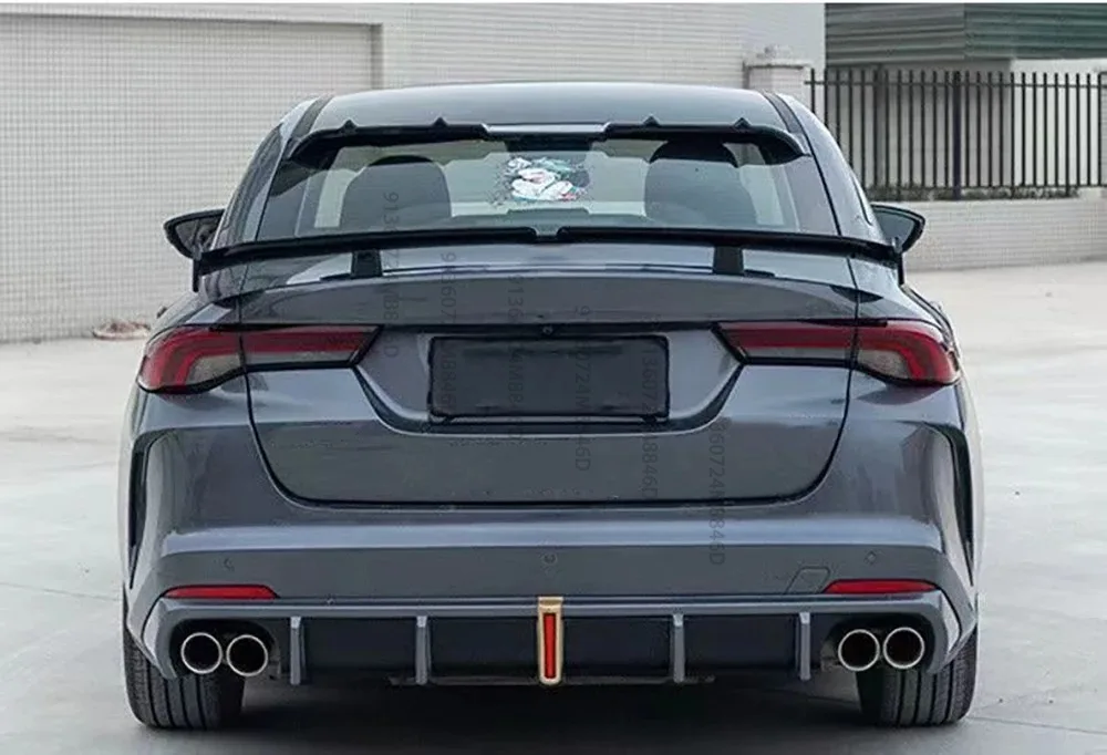 

Universal Car Rear Spoiler,GTR-Style Carbon Fiber Look Tail Wing - Aerodynamic ABS Plastic for Sedan Hatchback SUV