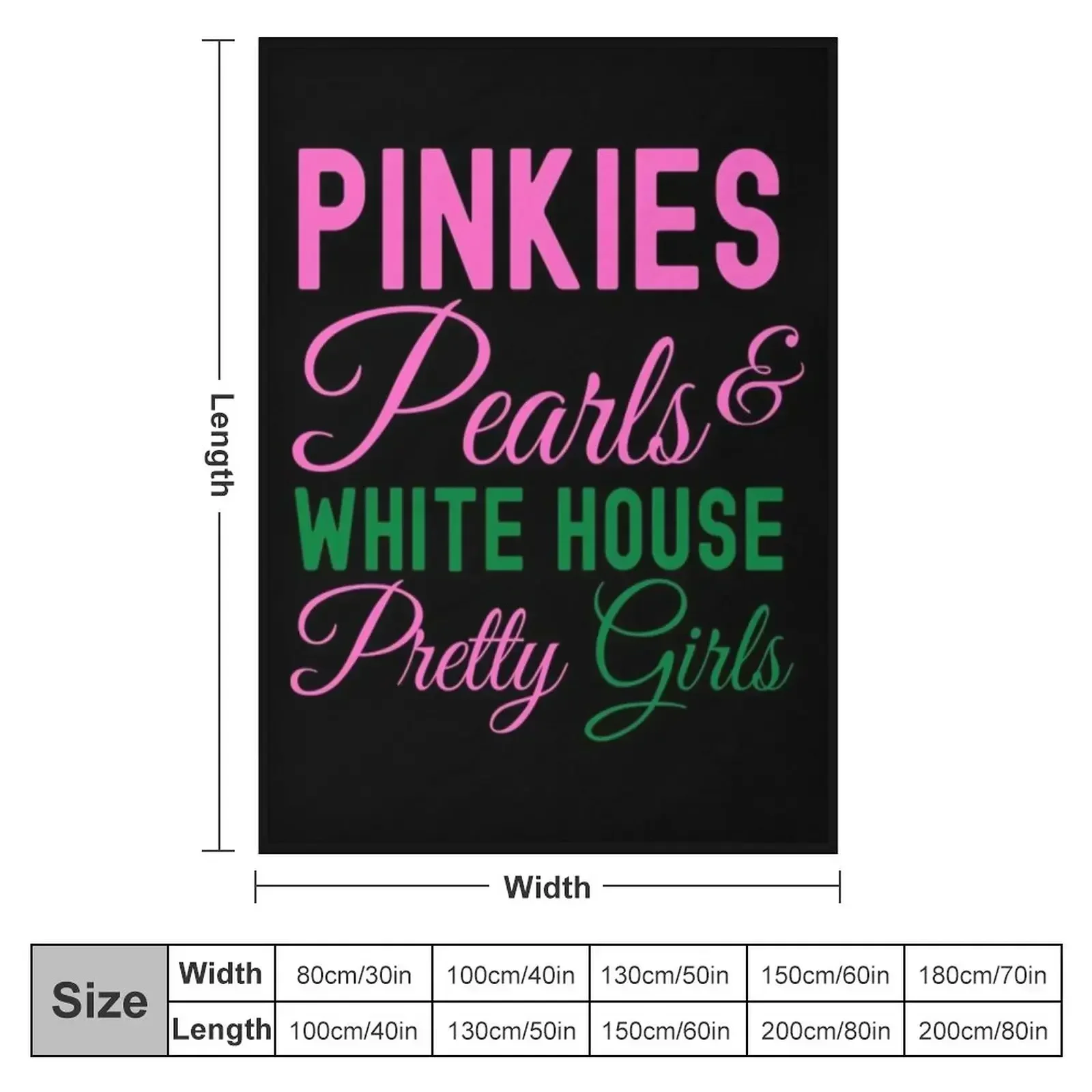Pinkies Pearls White House Pretty Girls Kamala Harris Aka Throw Blanket couch cozy soft plush fuzzy picnic outdoor blanket