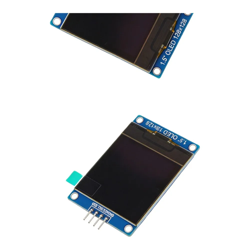 For OLED Display 1.5 inch for Electronic Projects with Wide Viewing Angle 160 Degrees and Compact 45.5 x 34.3mm Size