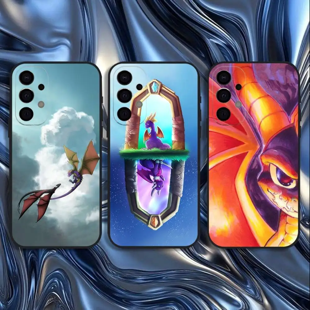 

Game Spyro Series Dragon Phone Case For Samsung S25,S24,S21,S22,S23,S30,Ultra,S20,Plus,Fe,Lite,5G Black Cover