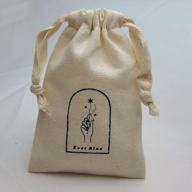 Natural Cotton Gift Bags 8x10cm 10x15cm 15x20cm Perfume Candle Underwear Cloth Packaging Dust Sack Jewlery Pouch