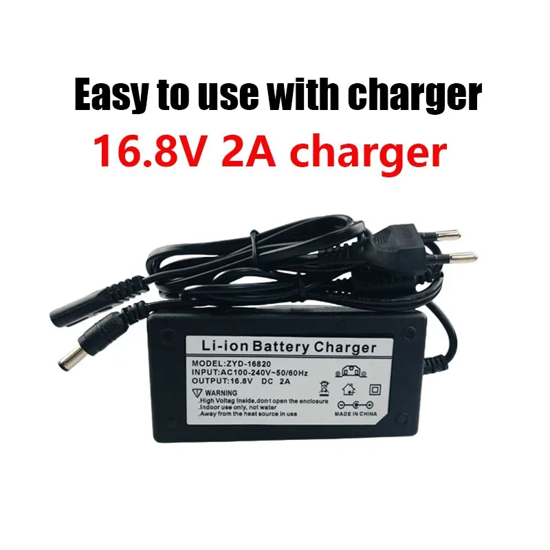 18650 4S10P 14.8V 30Ah 444Wh Lithium-ion Power Battery withBMS for Inverter Smart Robot High-power Equipment Etc+16.8V charger