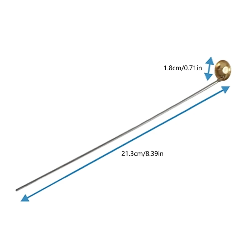 10 Pcs/Set Metal Burning Spoon Lab Spoon with Long Handle Laboratory Spoons Teaching Instrument Tool for Dropship