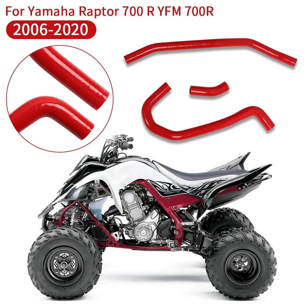 Silicone Radiator Coolant Hose Tube Pipe Kit For Yamaha Raptor 700 R YFM 700R 2006- 2018 2019 2020 Silicone Hose ATV Accessories