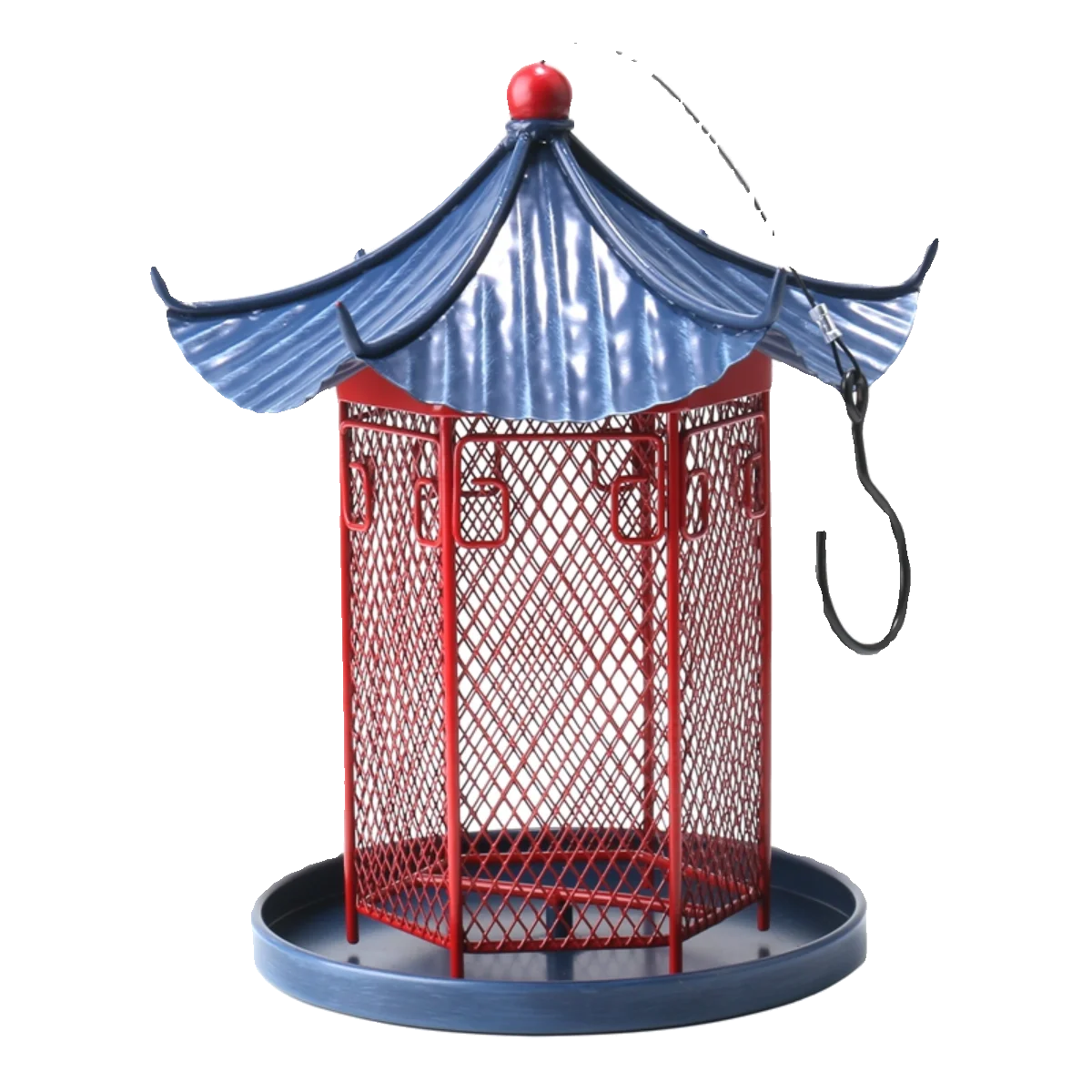 

Wrought iron pavilion outdoor hanging bird feeder feeding feeder balcony courtyard garden villa garden decoration