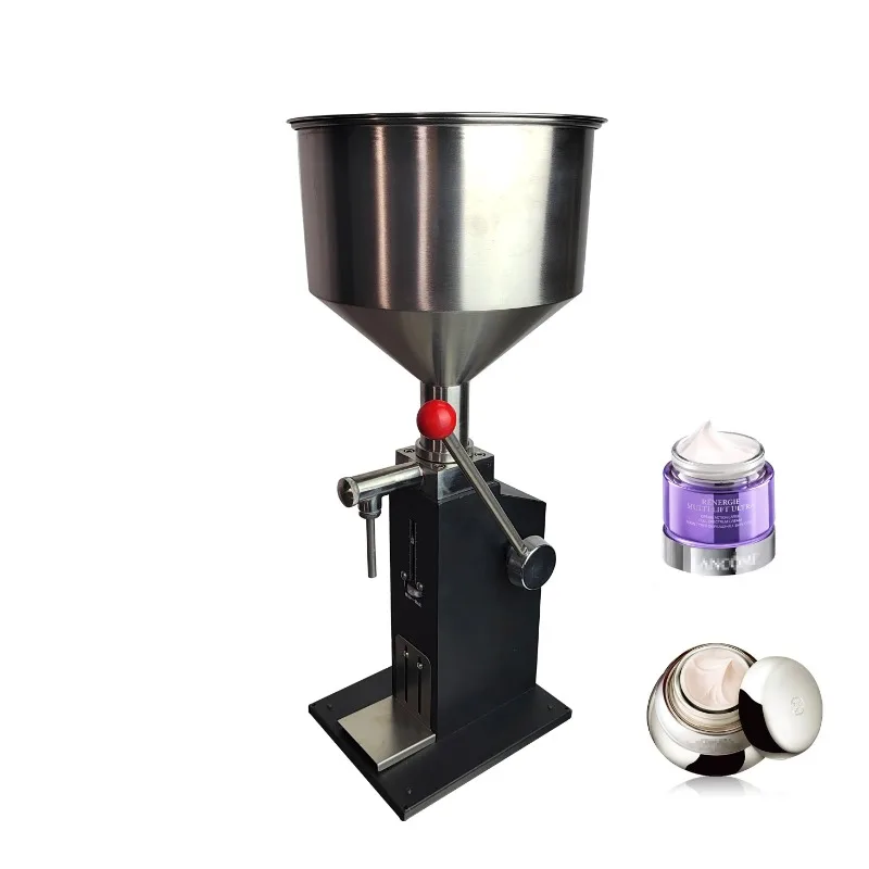 A03 PLUS manual glass bottle filling machine, suitable for beverages, shampoo, honey sauce, high precision, 5-60ml
