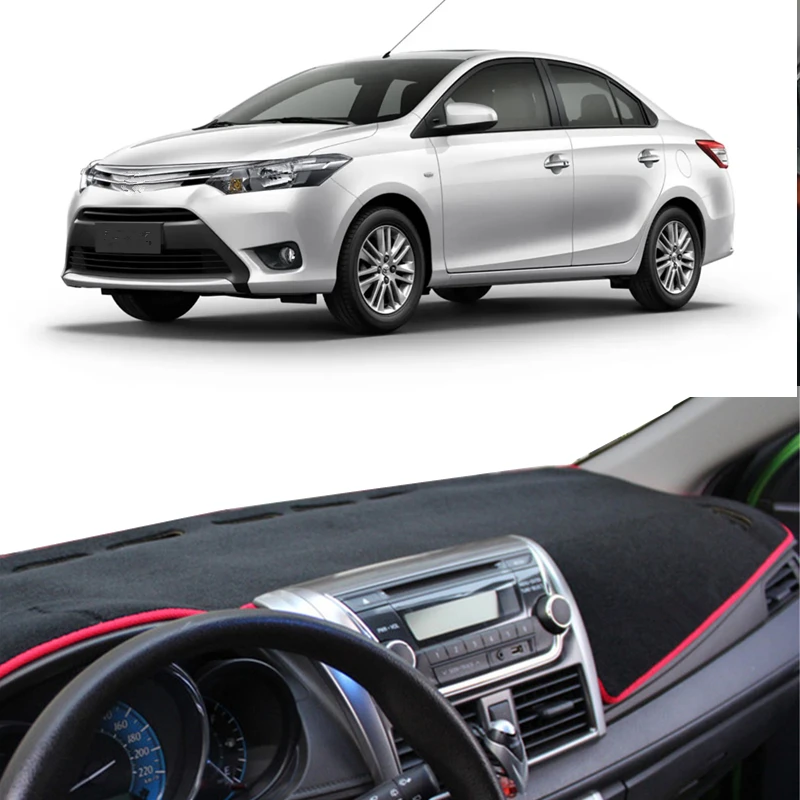 For Toyota Yaris Vios XP150 2014 2015 2016 2017 2018 2019 Dashmat Dashboard Cover Mat Dash Sun Shield Carpet Rug Car Accessories